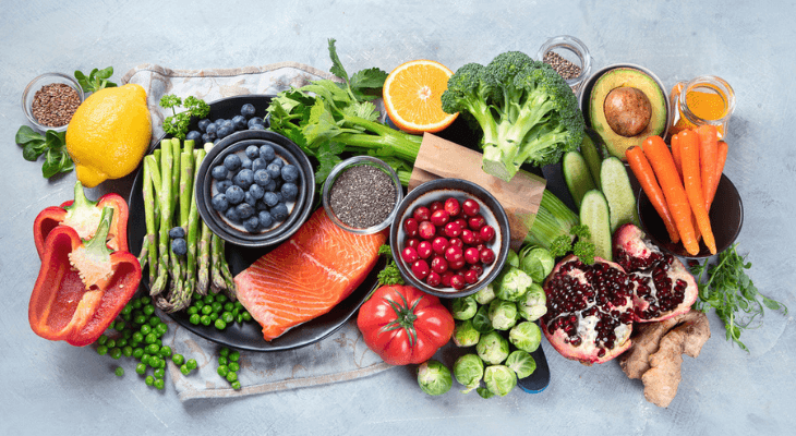 Various fruits and vegetables