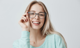 Girl wearing eyeglasses